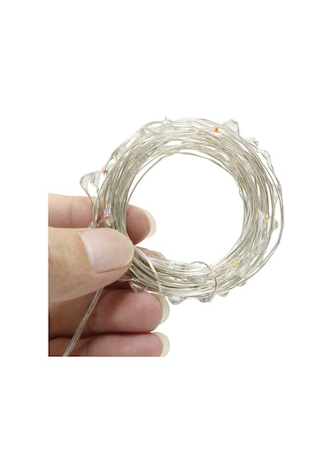 Çok Renkli 1m 2m 3m 5m Led Dize İşıklar Gümüş Tel Peri 10-50 Leds Çelenk Ev Noel Ağacı Düğün Parti Dekorasyon 1m 10leds Çok Renkli