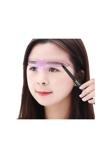 Sones Set Dört Nesil Kaş Kartı Elde Taşınabilir Başlangıç Tam Set Stereo Kaş Kartı Kaş Çizim Yardımı Mor