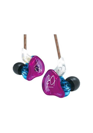 Willowhaven Kz Zst 1ba+1dd Hibrit Sürücü Kulaklık, 0.75mm 2pin Çıkarılabilir Kablo, Miksafsız Mavi-mor Zst