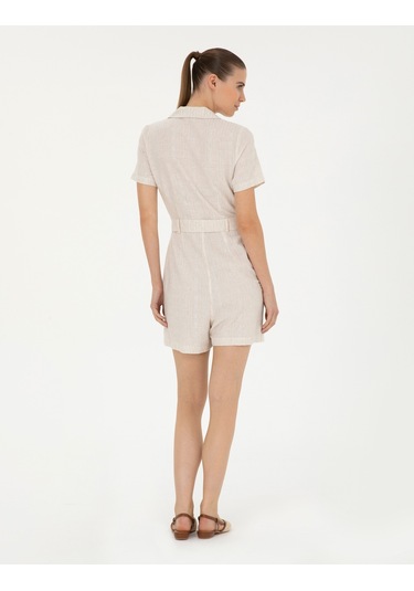 Pierre Cardin Kadın Kum Tulum Dokuma 50284673-vr085 Kum Bej