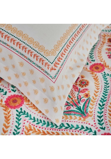 Karaca Home Carmenta Kiremit %100 Pamuk Çift Kişilik Nevresim Takımı Kiremit