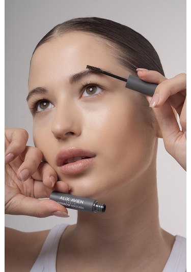Alix Avien Suya Dayanıklı Kalıcı Etki Yoğun Pigmentli Kahverengi Kaş Sabitleyici Maskara Eyebrow Mascara 801