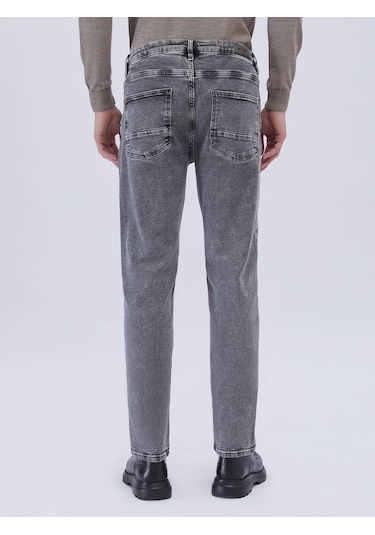 Kip Antrasit Slim Fit Denim Pamuk Karışımlı Pantolon Çok Renkli