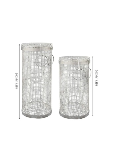 Moveevo 20cm Çelik Döner Barbekü Sepeti, Gıda Seviyesi Paslanmaz Çelik, Toplu Pişirme, Lavabo Uyumlu, Taşınabilir Bbq Aleti Çok Renkli