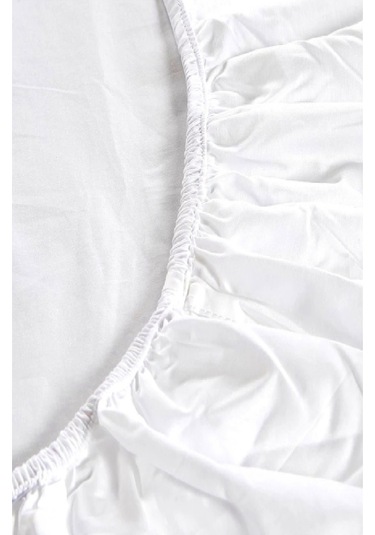 Bebesi Oyun Parkı Yatağı İçin 70x130+10 Cm Micro Fitted Lastikli Alez Beyaz