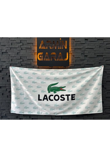 Lacoste Beyaz Büyük Boy Havlu