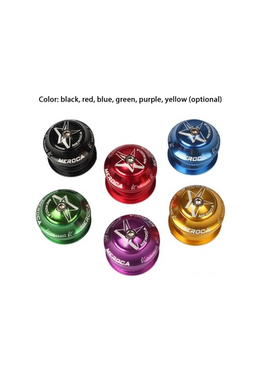 Vkemall Mtb 44mm İç Gövde Düz Boru Faresi Kolu, Ultra Hafif Alüminyum, Tamamen Kapalı Çelik Rolmeler, Sarı Renk Turuncu