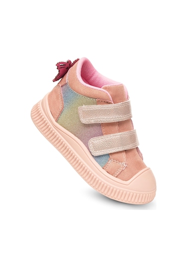 Kaptan Junior Kışlık Günlük Kız Çocuk Bebek Cırtlı Bot Barznk 650 Pembe