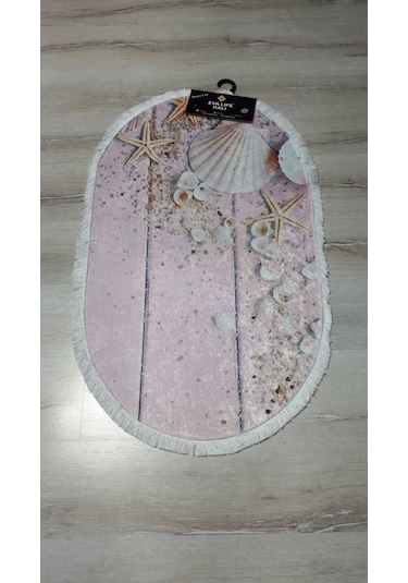 Yamalı Home Evak1880 Pembe 2'Li Klozet Takımı Oval Banyo Paspası Pembe