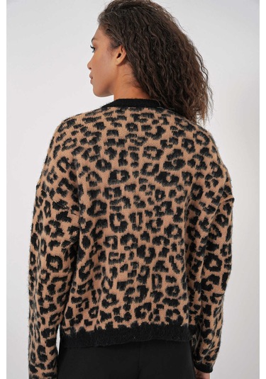 Gabria Leopar Desen Hırka Leopar