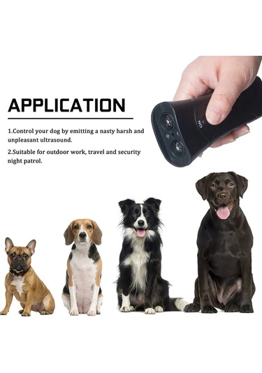 Ultrasonik Köpek Chaser Durdurma Agresif Hayvan Saldırıları Köpek Kovucu Single Head-black