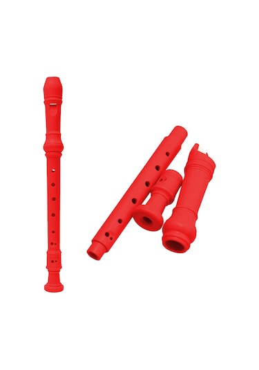 Jwin Jf-01 Blok Flüt - Kırmızı