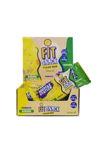 Muscle Station Fit Snack Yulaf Bar Banana 40 G 24 Adet Muz
