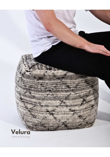 Azara Grey - Puf Gri