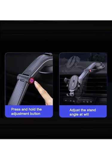 Araç Torpido Üstü Vakumlu Telefon Tutucu Güçlü Vakum Ayarlı