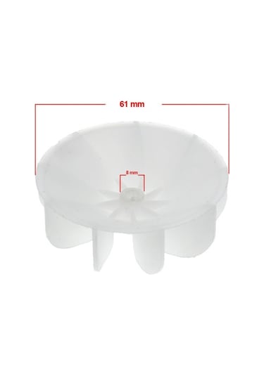 Çeşitli Markalara Uygun 4.5Mm Delik Çaplı Fön Makinesi Pervanesi