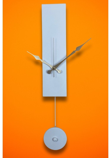 Jakar Model Dekoratif Metal Akar Sessiz Mekanizmalı Duvar Saati Sarkaçlı Değil Süs Beyaz