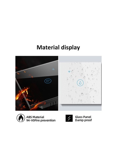 Pazly Wıfı 20a Siyah Su Isıtıcı Anahtarı, Yüksek Güç, Zaman & Ses Kontrolü, Ab Tak, Uygun Ev İçin