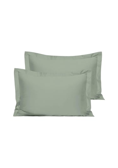 Pamuklu King Size Yastık Kılıfı 2 Adet 50 X 90 Cm Yeşil
