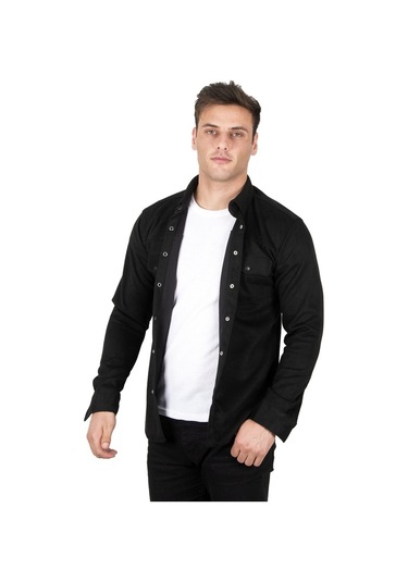 Deepsea Erkek Siyah Çift Cep Süet Gömlek 2302329 Siyah Deepsea Erkek Siyah Çift Cep Süet Gömlek 2302329 Siyah