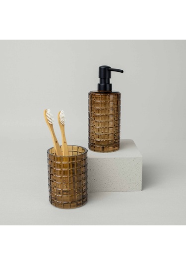 Linens Ruby 7,2x18,7 Cm Sıvı Sabunluk Amber Amber