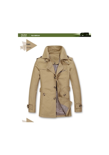 Çok Yönlü Günlük Erkek Ceketi Haki