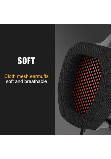 Teltree Nubwo N16 Kulaküstü Oyun Kulaklığı 50mm Surround Ses Mikrofonlu 3.5mm Kablolu Telefon/ps4/pc Uyumlu Ses Kontrolü