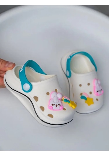 Toptoska Çocuk Saboları Kauçuk Terlikler 377566711 Beyaz
