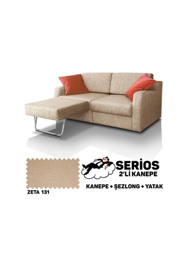Serios Şezlonglu Yataklı Kanepe - Zeta 131