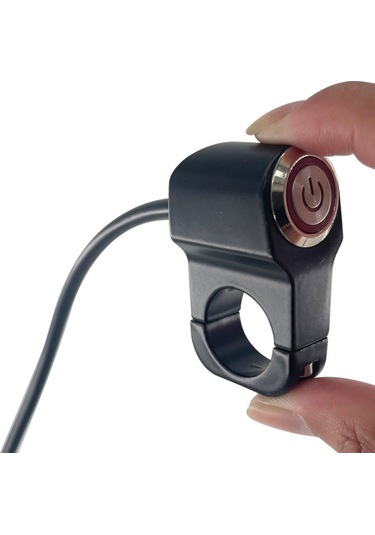 Motosiklet Led Far Aç Kapa Metal Anahtar Tekli Buton Swich 2 Modlu 1 Adet