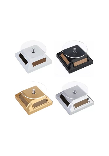 Xindoker Güneş Enerjili Çift Yönlü Döner Sergi Tablosu - Kuyumculuk, Model, Elektronik Gösterim İçin Siyah Pil Ve Şarj Aleti Yok