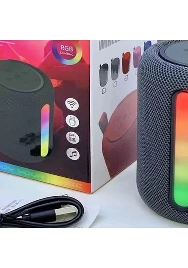 Oldfriend Mini Bluetooth Hoparlör Gri Sd Kart Aux Usb Girişli Taşınabilir Kablosuz Speaker