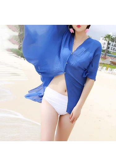 Kırmızı Şık Bikini Örtüsü V Yaka Tüm Uyumlu Sıcak Günler İçin Havalı Günlük Parlak Renkli Güneş Koruyucu Elbise Kırmızı Kırmızı Şık Bikini Örtüsü V Yaka Tüm Uyumlu Sıcak Günler İçin Havalı Günlük Parlak Renkli Güneş Koruyucu Elbise Kırmızı