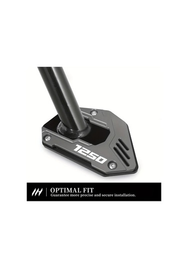 Xuweiwei Bmw R1250gs 2019 2024 Motorcycle Kickstand Non Slip Pad Cnc Aluminum Alloy Black