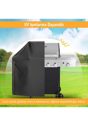 Haegs Bbq Mangal Örtüsü, Grill Koruma Brandası, Su Geçirmez, Barbekü Mangal Kılıfı - 105-49-102 Cm