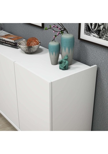 1602 Elegante 180 Cm Modern Konsol Beyaz