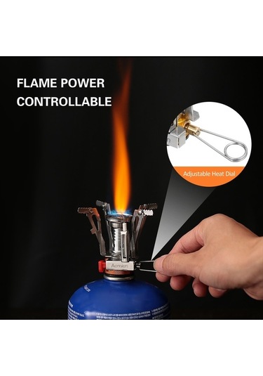 Artfulabode Yürüyüşü Yemek Ve Taşınabilir Sırt Pişirme Piknik Piezo Ocakları, Ocak. Ocak, Mini Mekan Kampı, Kamp Kamp İle İçin Gümüş Gaz Dış Dağ Cep Çantası Ateşleme Aomiun Hq Gümüş