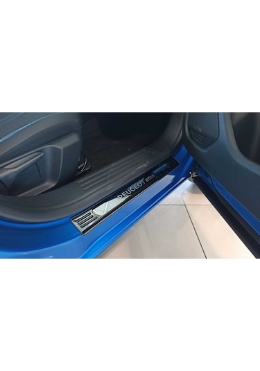 Peugeot 2008 Kapı Eşiği Kromu Nikelajı Titanyum Siyah 2020 Sonras