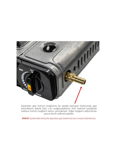 Rox Camping 0103 Tekli Portatif Kamp Ocak Ekstra Gaz  Girişli