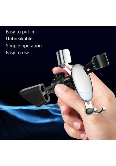 Sones Parça Araç Telefonu Tutucu Tabanı Universal Araç Hava Çıkış Klipsi Braket Tabanı, Renk: Rose Gold Reflektif