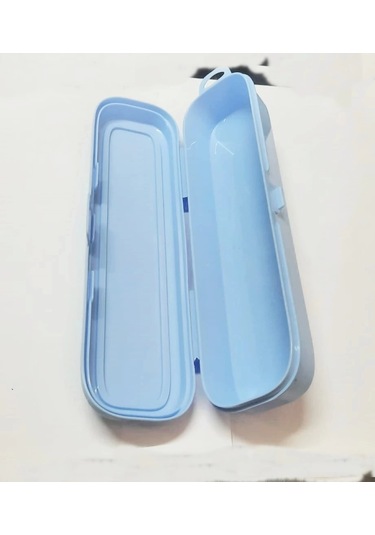 Turkuaz Multi Renkli Kapaklı Kalemlik Kutusu -çanta İçi Saklama - Diş Fırçası - Makyaj Fırçası Kutu