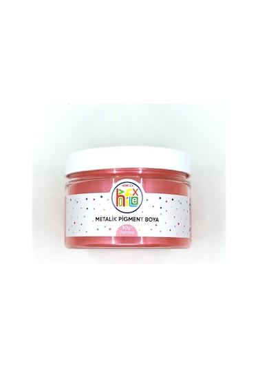 Epoksi Reçine Metalik Sedefli Pigment Toz Boya Pembe Renk 50 G