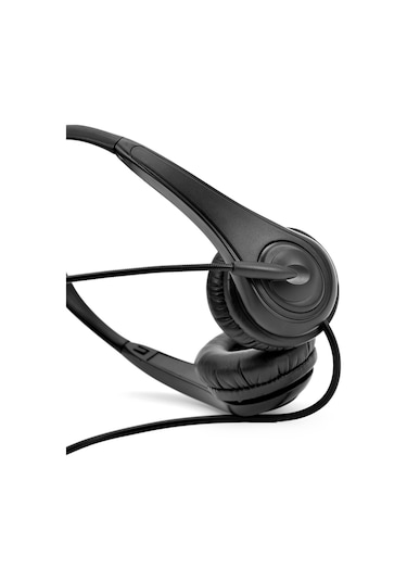 Yunboo E13 Usb 2.0 Kulaküstü Kulaklık Bilgisayar İçin Gürültü Engelleme Mikrofonlu Siyah Stereo Telefon Kulaklığı