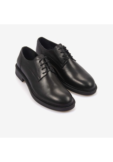 Kemal Tanca Hakiki Deri Erkek Günlük Ayakkabı 2801 Siyah