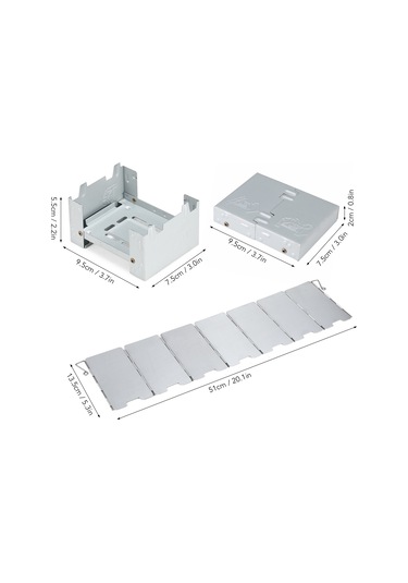 Ön Camlı Cep Alkol Sobası, Açık Kamp Yürüyüş Sırt Çantasıyla,y16434 Gri