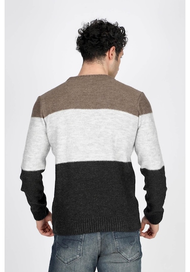 Lee Cooper Erkek Sage O Yaka Triko Kazak 241056 Vizon-gri-füme Vizon-gri-füme