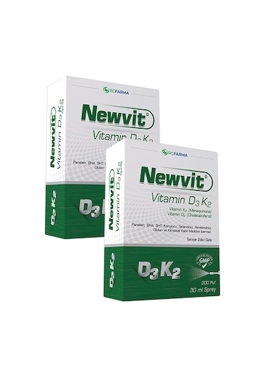 Newvit Vitamin D3 K2 Sprey 2X