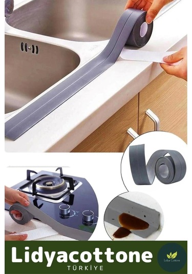 Bant 3.2m Ekstra Güçlü Su Geçirmez Sızdırmaz Dayanıklı Yalıtım Tamir Küf Önleyici Gri