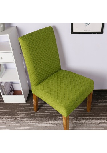 Vkemall Yeşil Koltuk Kılıfı, Genişletilebilir Tek Parça, Yumuşak Kumaş, Yemek Odası Sandalyesi Koruyucu, Tekli Paket Çok Renkli