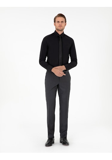 Pierre Cardin Erkek Siyah Gömlek Desenli 50297998-vr046 Siyah